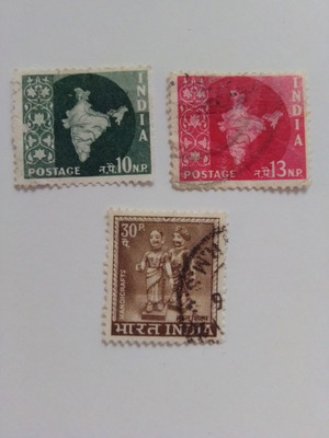 Indian old stamps used, pack of 2
