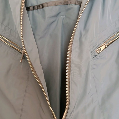Mango windbreaker jacket like new, gray and blue, men's