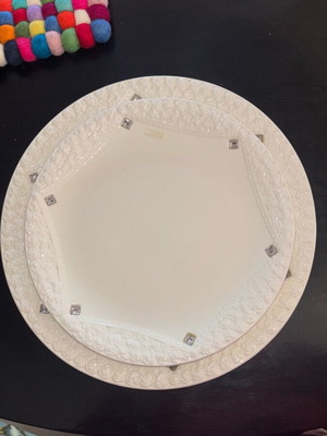 Vicko serving platters with rhinestones, new, set of 2