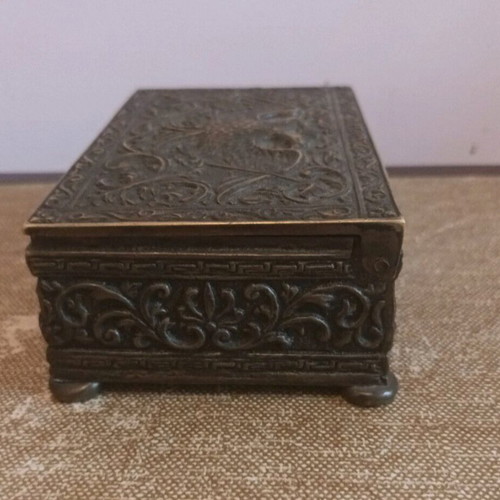 Antique Jewelry Box 1950 used, 13x9x5 cm