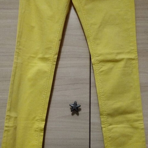 Staff Snizzy cotton jeans like new, yellow, skinny fit