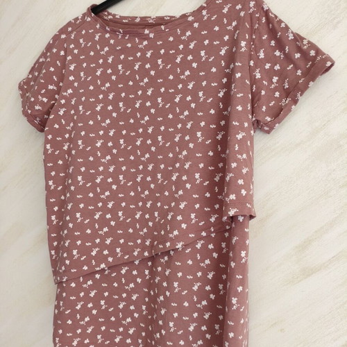 Esmara floral blouse 100% organic cotton L/XL, like new, nursing friendly