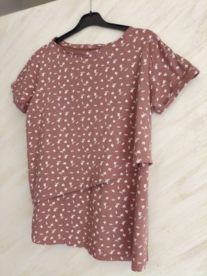 Esmara floral blouse 100% organic cotton L/XL, like new, nursing friendly