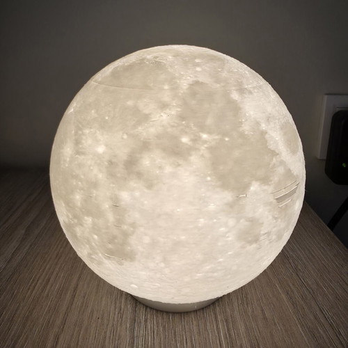 3D Moon Lamp 15cm diameter with USB LED light new