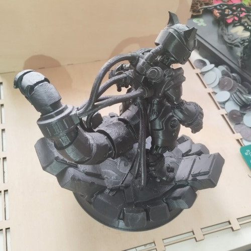 3D printed Armored Mewtwo figure, 22cm