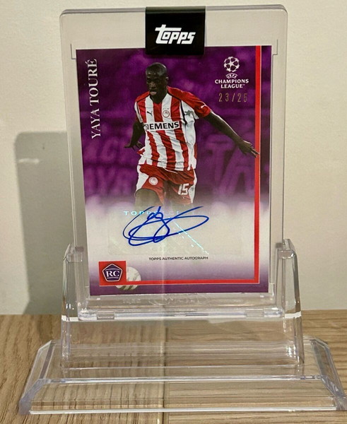  karta me ipografi Yaya Toure olimpiakos Champions League Rookie Topps 23/25