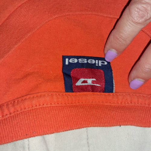 Diesel kids t-shirt like new, orange, size 8 years