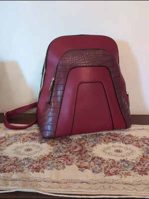 V&N Burgundy Backpack bag