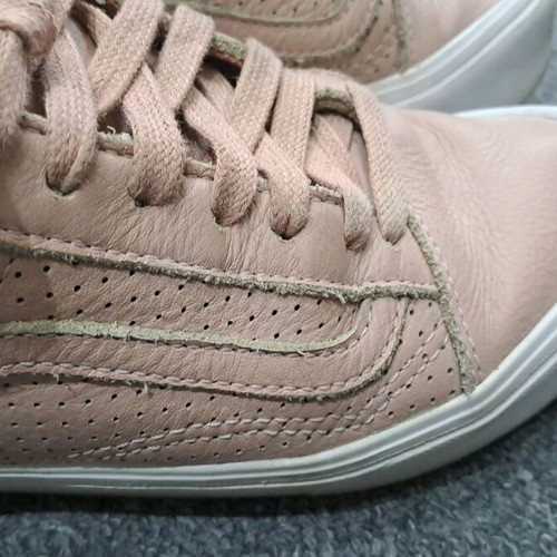 Vans women's leather shoes used pink size 37
