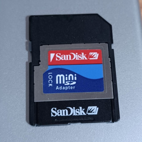 SanDisk 512MB Mini SD card with adapter