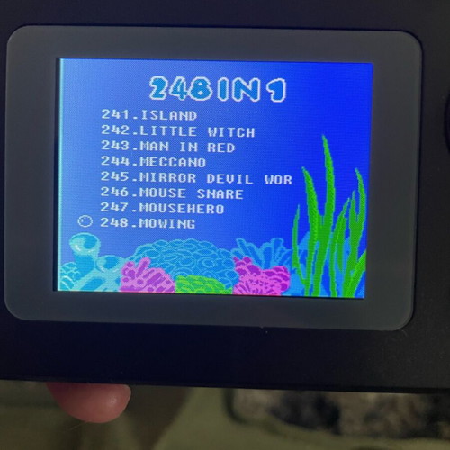 Mitone retro handheld gaming console red new