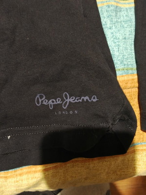 Pepe Jeans men's black shirt used size M slim fit