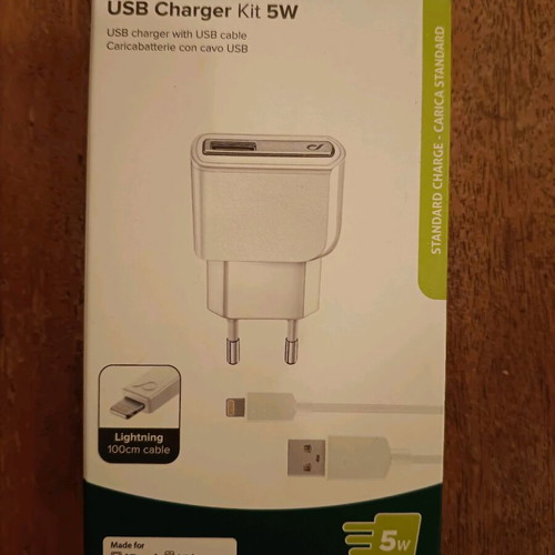 Cellularline Charger Kit 5W new for Apple devices with Lightning cable