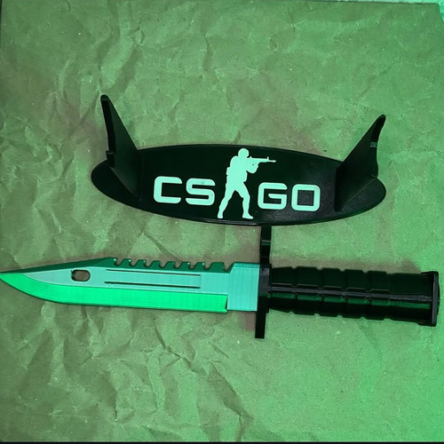 Cs2 Counter Strike Bayonet Replica with Stand, new