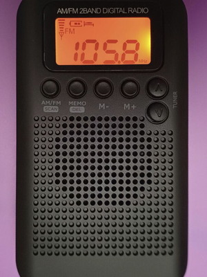 Digital Mini FM/AM Radio new with 8 buttons and 2 volume controls