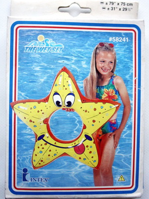 The Wet Set Intex φουσκωτό σωσίβιο θαλάσσης σε σχήμα αστερία 78cm x 74cm καινούργιο