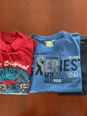 Long-sleeve T-shirts for boys 8-10 years like new, 100% cotton
