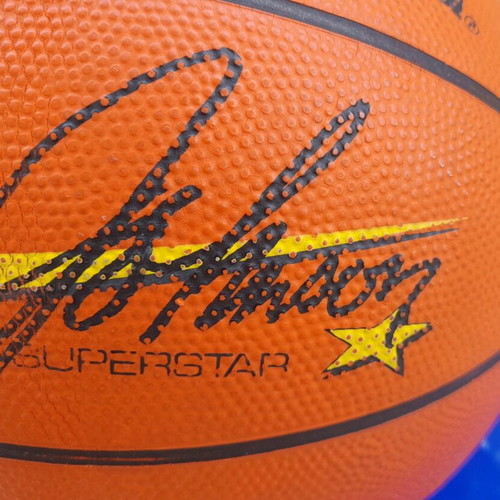 Spalding Magic Johnson Basketball ball used, 90's commemorative edition