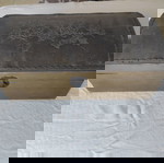  VINTAGE Ξύλινο σεντούκι με ΜΕΤΑΛΛΙΚΌ ΣΚΆΛΙΣΜΑ