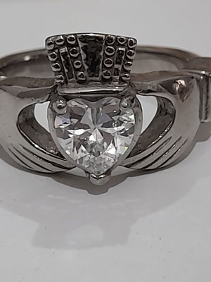 Δαχτυλίδι Claddagh μεταχειρισμένο, ασημί