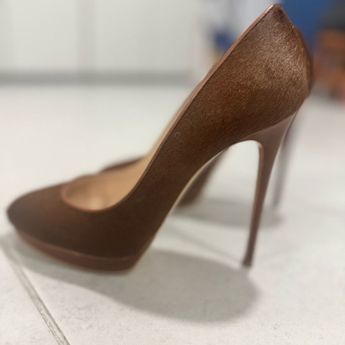 Casadei pony skin pumps like new, size 38, brown