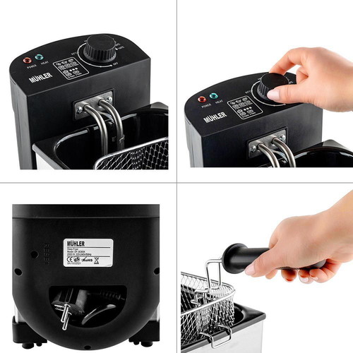 Muhler DF-3030IX Deep Fryer 3.0 L Stainless Steel new
