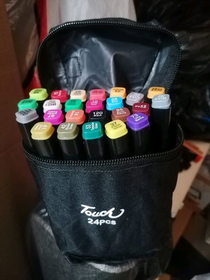 Markers 24 pieces new double tip