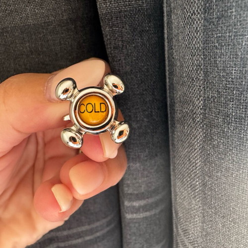 Hot & Cold cufflinks like new, original faucet design