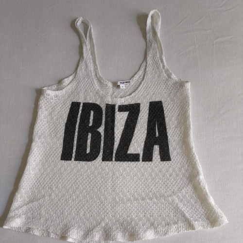 White knitted blouse like new, size S