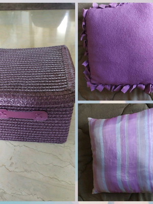 Πακέτο 2 μαξιλάρια και 1 κουτί σαν καινούργιο