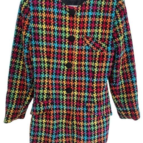 80's jacket used, multicolor, size medium