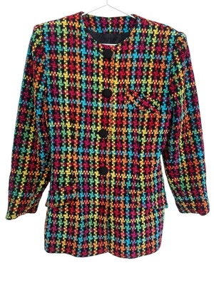 80's jacket used, multicolor, size medium