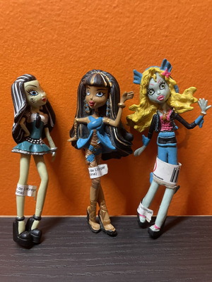 Monster High collectible figures set of 3, new