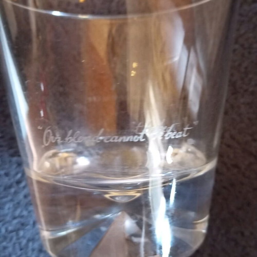 Johnnie Walker whiskey glass like new, collectible