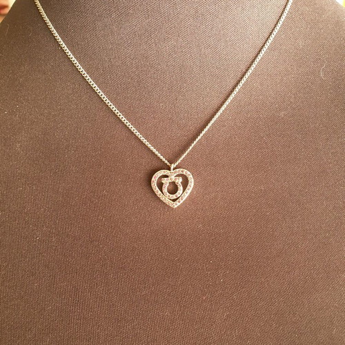 Salvatore Ferragamo authentic necklace like new with purple and silver crystals