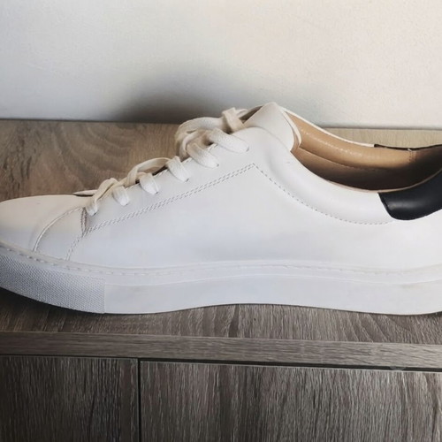 Polo Ralph Lauren Jermain II leather sneakers, white with black detail