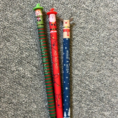 Christmas erasable pens new, no-name