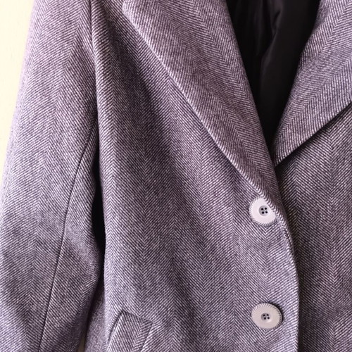 Garantie women's herringbone lined coat with pockets