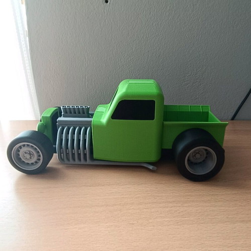 Hot Rod car with 3D printing new