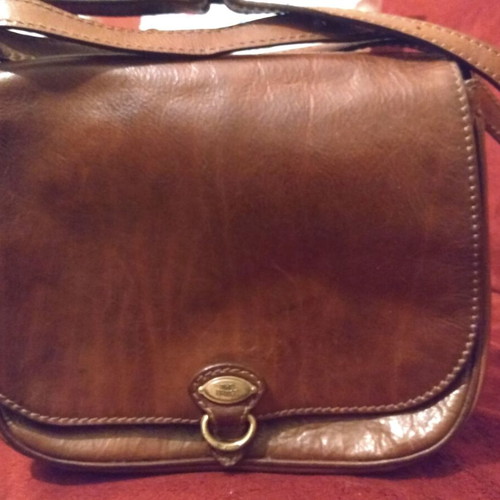 The Bridge women's leather shoulder bag like new brown
