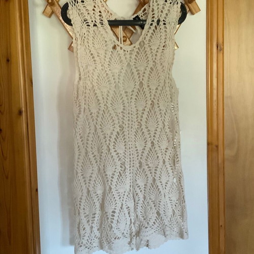 Knitted white one-piece shorts Minkpink used, size Small