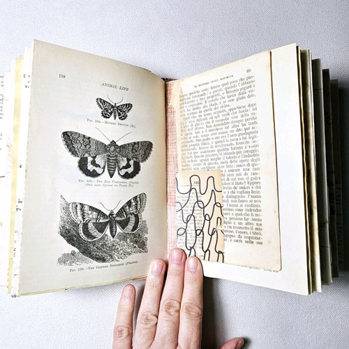 Handmade notebook for notes, thoughts, and ideas