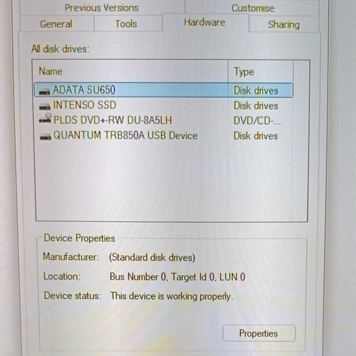 Quantum Trailblazer TRB850A Hard Disk 800 MB used