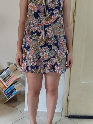 mini dress with zipper