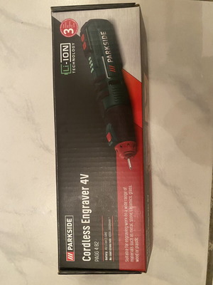 Parkside cordless engraving tool with accessories