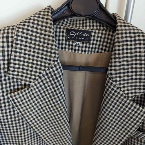 Soldatos checked jacket size 54