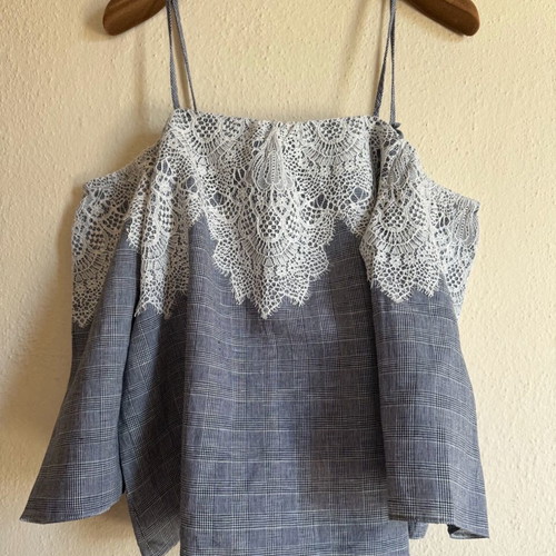 Zara cotton top like new, summer, size M