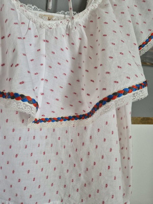 Funky Buddha blouse like new, white summer top size M