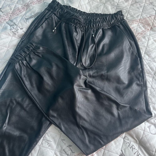 Leather pants like new, size M, black
