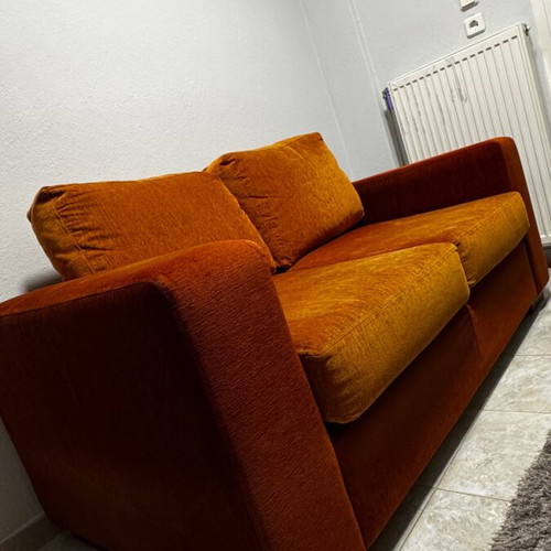 Two-seater sofa used, custom-made